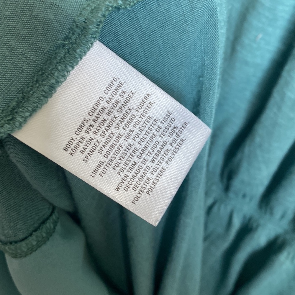 Anthropologie meadow rue teal long sleeve peasant blouse - Picture 8 of 8